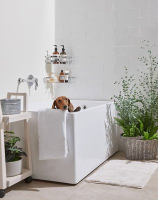 《振勝網》OVO 京典衛浴 135cm 獨立浴缸 BK106C / 專為小空間設計，方形外觀，簡單時尚。