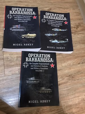 9.9新 Operation Barbarossa nigel askey 巴巴羅薩行動完整組織及統計分析及軍事模擬 二戰 共三本 二手