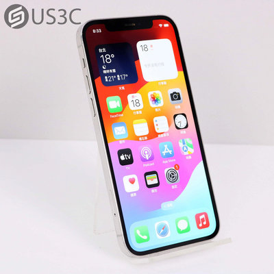 【US3C-小南門店】【一元起標】公司貨 Apple iPhone 12 Pro 128G 銀色 6.1吋 防水防塵 三鏡頭 Face ID 二手手機
