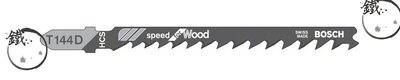 ＊小鐵五金＊德國BOSCH 線鋸片/T 144 D/木材用/適用軟木(5-50mm)、鋸屑板、木心膠合板、纖維板＊HCS