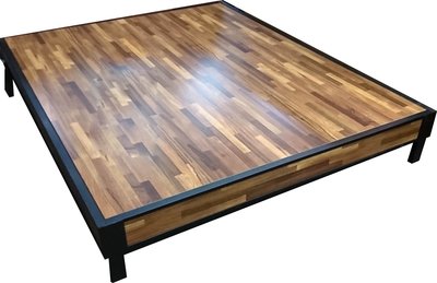 【生活家傢俱】YF-5TC：工業風5尺雙人床底【台中家具】鐵床架 床台 低甲醛木心板 多色可選 台灣製造