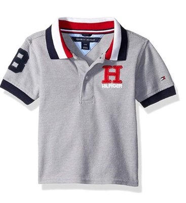 預購 美國帶回 Tommy Hilfiger 夏季 logo 灰色 童裝 寶寶 上衣 POLO衫 休閒服