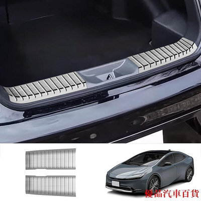 【精選好物】汽車 汽車配件 適用於22-23款豐田PRIUS 5代 60系後護板內置不鏽鋼後備箱防擦裝飾條