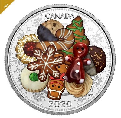 加拿大 紀念幣 2020 穆拉諾玻璃薑餅人立體精製銀幣 原廠原盒