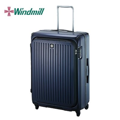 【Chu Mai】Windmill C-FA053 掀蓋拉行李箱 商務箱 拉桿箱-靛藍色(25吋行李箱)(免運)