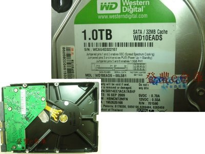 【登豐e倉庫】 F329 WD10EADS-00L5B1 1TB SATA2 硬碟咖咖 救資料 救援資料