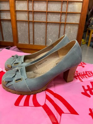 「 二手鞋 」 DR.KAO 女生跟鞋 23.5cm（藍）56