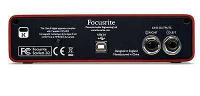 詩佳影音福克斯特Focusrite Scarlett 2i2  USB錄音編曲直播K歌聲卡 正品影音設備