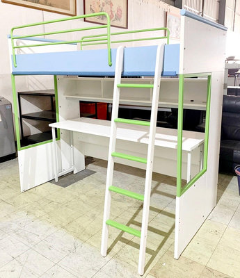 鑫高雄駿喨二手貨家具(全台買賣)----3尺 高腳床 單人床 兒童床 床架 單人床架 高腳床架 書桌 組合床