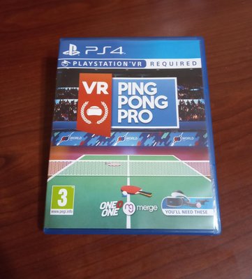 PS4 乒乓球 專業版 PING PONG PRO 英文版 (VR遊戲）二手