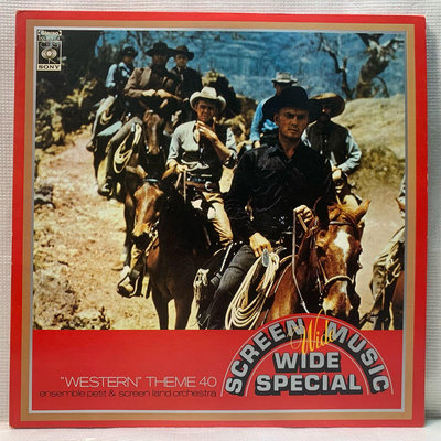 經典西部電影-40首超狂野西部電影主題音樂合輯-二手雙碟黑膠唱片 (日本精裝版）Screen Music Wide-Wide Special Western