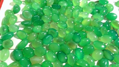 0215天然翡翠綠玉瓍玉髓蛋面28切工20mmx15mm淺綠色媲美台灣藍寶石(1顆)玻璃種天然玉髓蛋面
