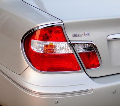 圓夢工廠 Toyota Camry 5代 2001~2004 改裝 鍍鉻銀 車燈框飾貼 後燈框 尾燈框