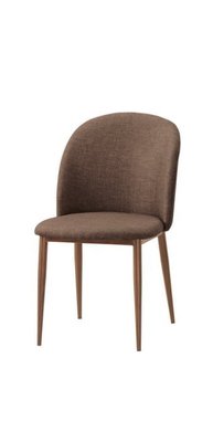 【DH】商品編號G1024-13商品名稱克萊布餐椅(咖啡布)圖一。居家/休閒/工商/營業。多方位使用。主要地區免運費