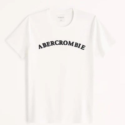 【美麗小舖】Abercrombie & Fitch AF 男 T恤 短袖貼布 短T 圓領 TEE 上衣~A86100