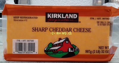 【小如的店】COSTCO好市多代購~Kirkland 長期熟成切達乾酪塊/乳酪塊(每塊907g) 907582