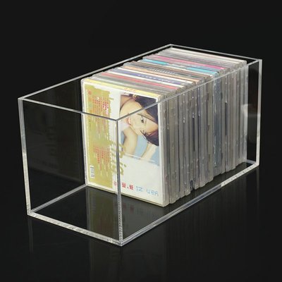 cd收納DVD專輯ps4游戲光碟盤整理收藏展示透明防塵亞克力收納盒