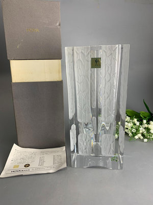 日本回流 豪雅 水晶花瓶 Hoya 水晶器皿 插花瓶
