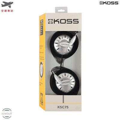 Koss 美國高斯 KSC75 耳掛式 耳機 輕量薄型 運動 健身慢跑不滑落 網路直播主電競 宅錄混收監聽 DJ 重低音
