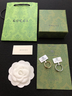Gucci古馳lcon系列雙G戒指CNC打造完美工藝 白金 玫瑰金兩色可選 NO21314