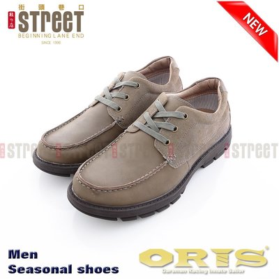 【街頭巷口 Street】 ORIS 男款 經典 外翻式三孔休閒鞋 上班族 SB1490406 綠色