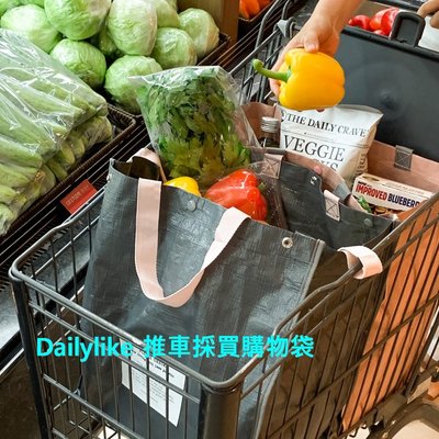 ❅PAVEE❅韓國dailylike~ 慢生活 可承重 防水好清 推車採買購物袋/收納袋/環保袋(2入一組)