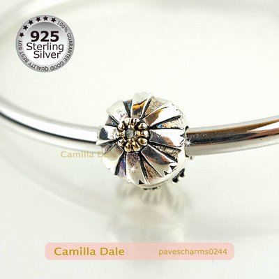 925純銀復古花朵檔珠 適用於手環、蛇鍊、手鍊