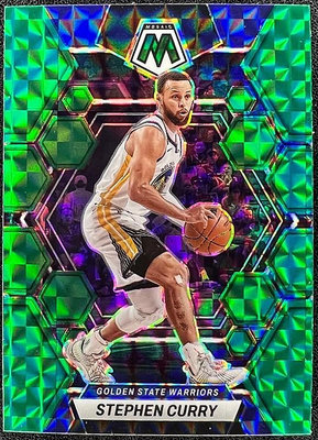 NBA 球員卡 Stephen Curry 2022-23 Mosaic Mosaic Green 綠亮
