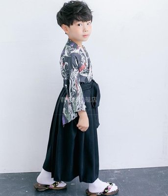【熱賣精選】【出租】日本兒童振袖和服童裝浴衣寫真外套男童傳統正裝cos服