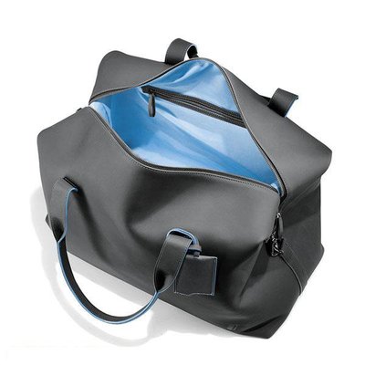 義大利製 Nappa真皮旅行袋商旅行李袋 Carbon卡夢灰 隨身包登機包文件郵差包 BMW休閒手提袋 露營旅遊衣物袋包