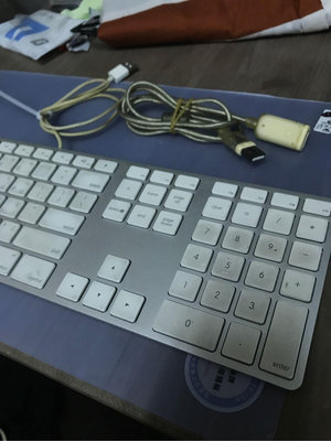 二手美品APPLE A1243 USB有線鍵盤 送原廠usb延長線