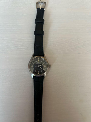 IWC 萬國錶。馬克十二機械錶 黑面。女錶 皮帶 不鏽鋼錶帶. 瑞士精品 古董錶 已送保養完成