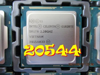 【全冠】INTEL G1820TE 處理器◇2.2Ghz Celeron® G系列 賽揚CP, 雙核, LGA 1150