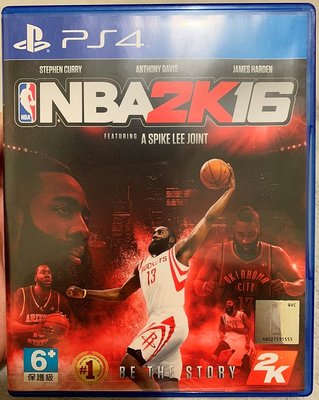 幸運小兔 PS4 美國職業籃球賽 2016 中文版 PS4 NBA 2K16 中英文版