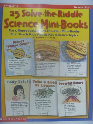 【月界】25 Solve-The-Riddle Science Mini-Books_Kranking〖少年童書〗CER