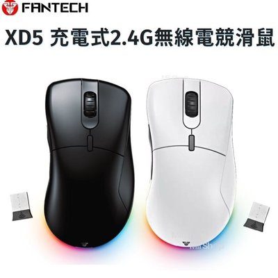 【FANTECH】XD5 充電式2.4GHz 人體工學RGB無線電競滑鼠 光學滑鼠 電競滑鼠