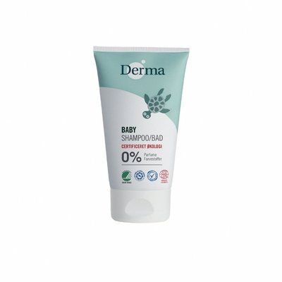 【荳荳小舖】Derma 寶寶有機洗髮沐浴露 150ml/瓶《全新》