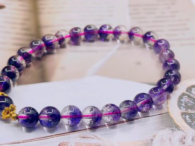特殊品-頂級紫黑超七（三輪骨幹）聚寶盆手珠