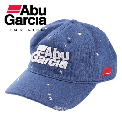 【PD帽饰】Abu Garcia DAMAGE DENIM CAP 限量 洗舊丹寧帽 超挺帽型 釣魚 潮男 型男