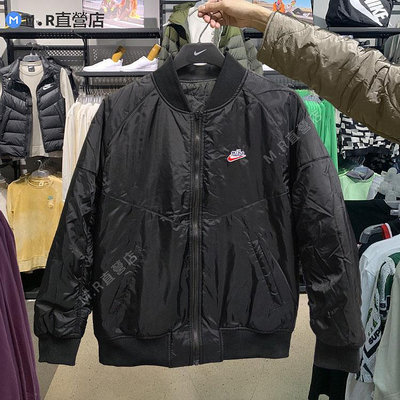 Nike 耐吉 男子冬季款兩面穿保暖休閑運動棉服外套CZ9999-011