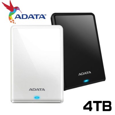 [保固公司貨] ADATA 威剛 USB3.0 行動硬碟 2TB 黑色/白色 (AD-HV620-4TB)