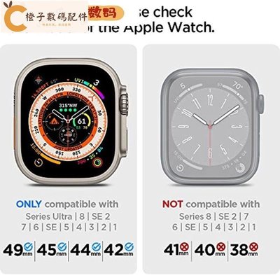 Spigen Lite Fit適用於apple watch ultra 8654321蘋果手錶尼龍滑扣運動錶帶[橙子數碼配件]