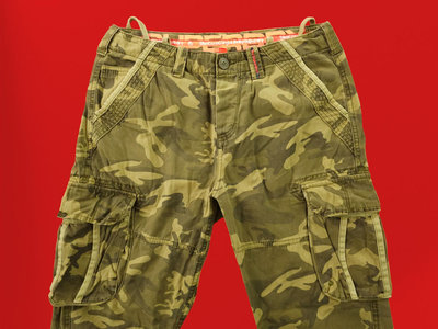 SUPERDRY / 極度乾燥 排釦 沙漠迷彩 耐磨 工裝長褲 (W32) #4088 (一元起標 無底價)