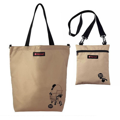 【寶貝日雜包】日本雜誌附錄 Marmot×Shaun the Sheep 笑笑羊側背包＆環保購物袋兩件組 斜背包 單肩包 側背包