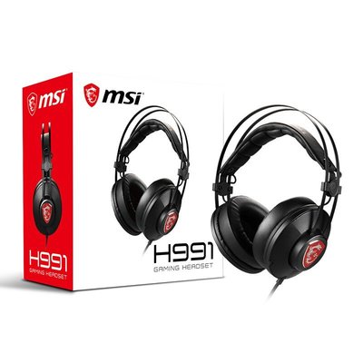 MSI H991 電競 耳麥 GAMING HEADSET 專業 有線 頭戴式 耳罩式 耳機 麥克風 S37