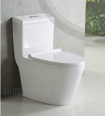 [ 新時代衛浴 ] 優雅外型單體馬桶 外型極簡好清潔，虹吸噴射式沖水 兩段式 30公分管距 RO-028