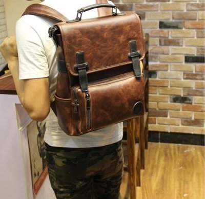 FINDSENSE Z1 韓國 時尚 潮 男 皮質 學生包 大容量 書包 電腦包 旅行包 後背包 雙肩包