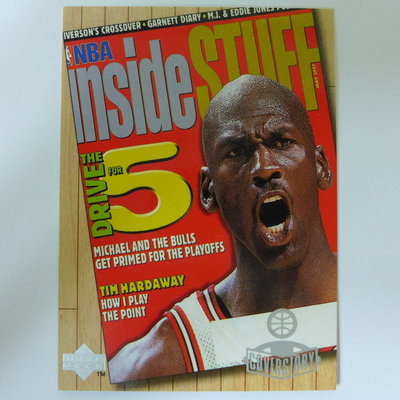 ~ Michael Jordan ~MJ麥可喬丹/名人堂.籃球之神.空中飛人 雜誌海報設計 特殊卡 ~4