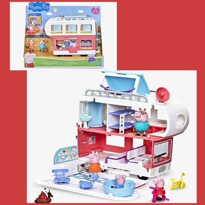 英國代購 正版 粉紅豬小妹 佩佩豬 豪華露營車遊戲組 玩具組 禮物 Peppa Pig 玩具