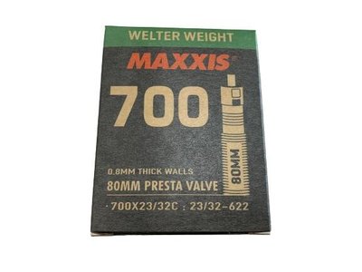 *~(疾風單車)全新盒裝 瑪吉斯MAXXIS 內胎 700X23到32C 氣嘴長80L(有現貨)
